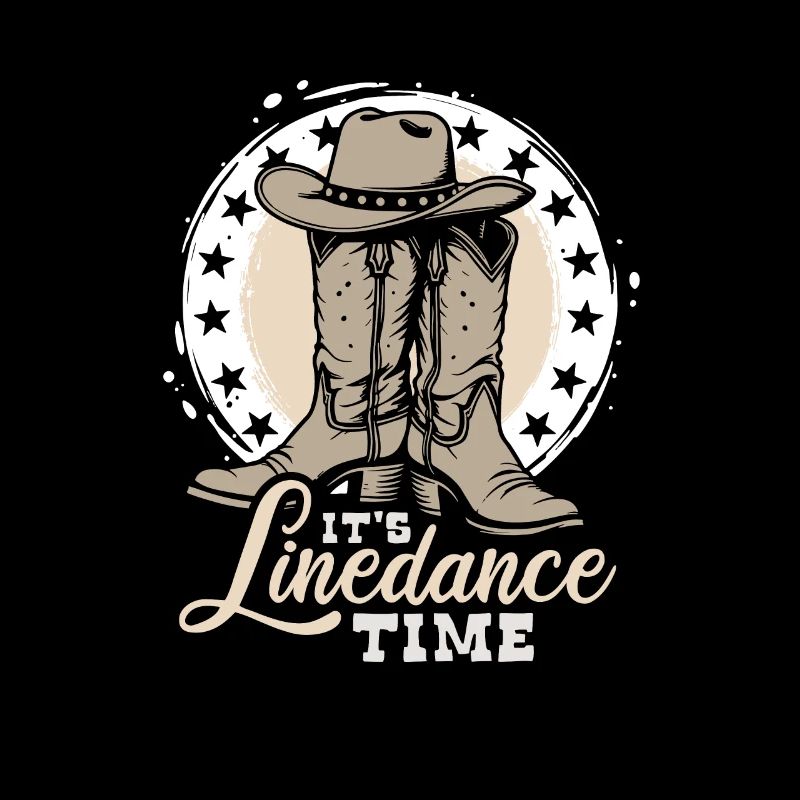 It's Linedance Time - Country Fan - Gift