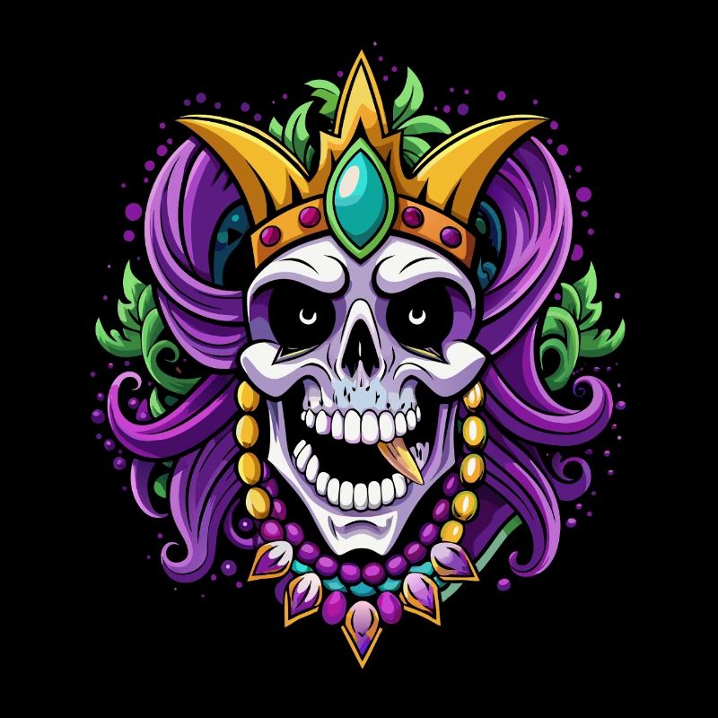 Mardi Gras - Carnival - Skull - Gift