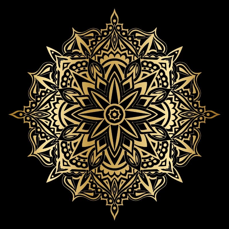 Goldenes Mandala
