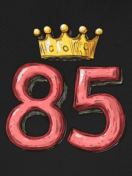 85 Zahl Krone