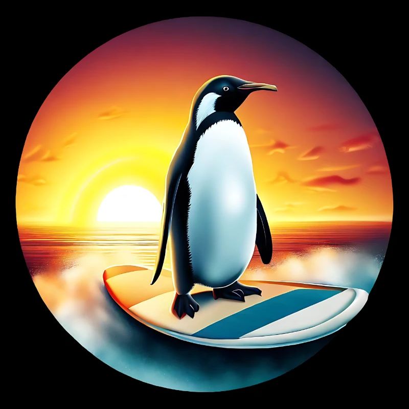 Penguin Surfer