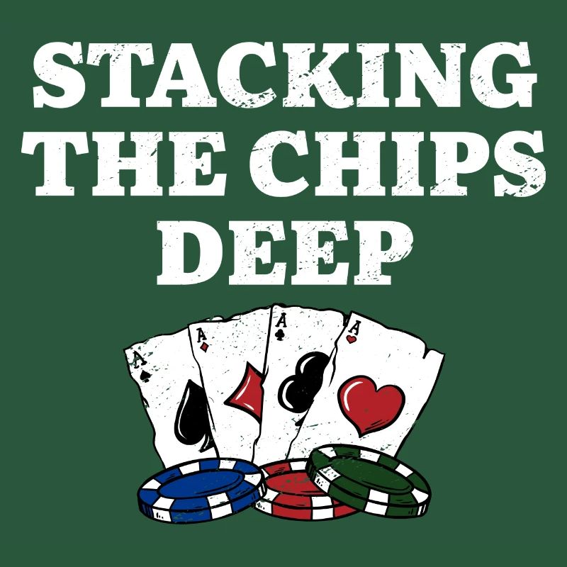 Stacking the Chips Deep Casino Poker Gambling