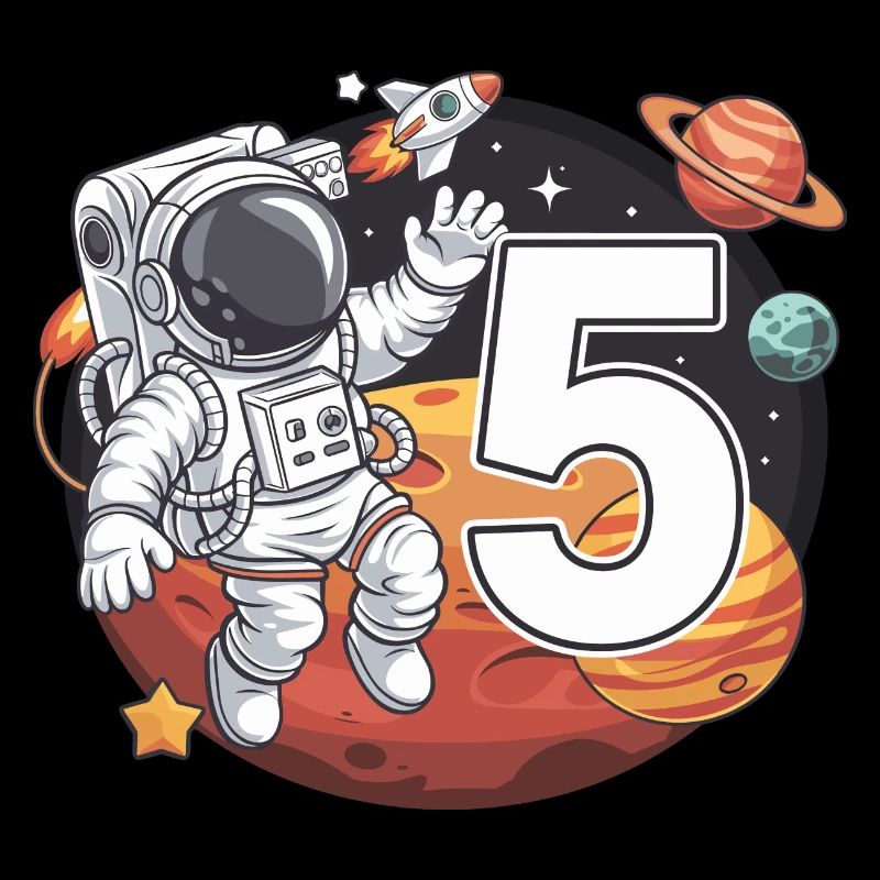 5e anniversaire Astronaute Aventure spatiale pour les garçons