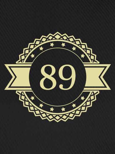 89 Number Emblem