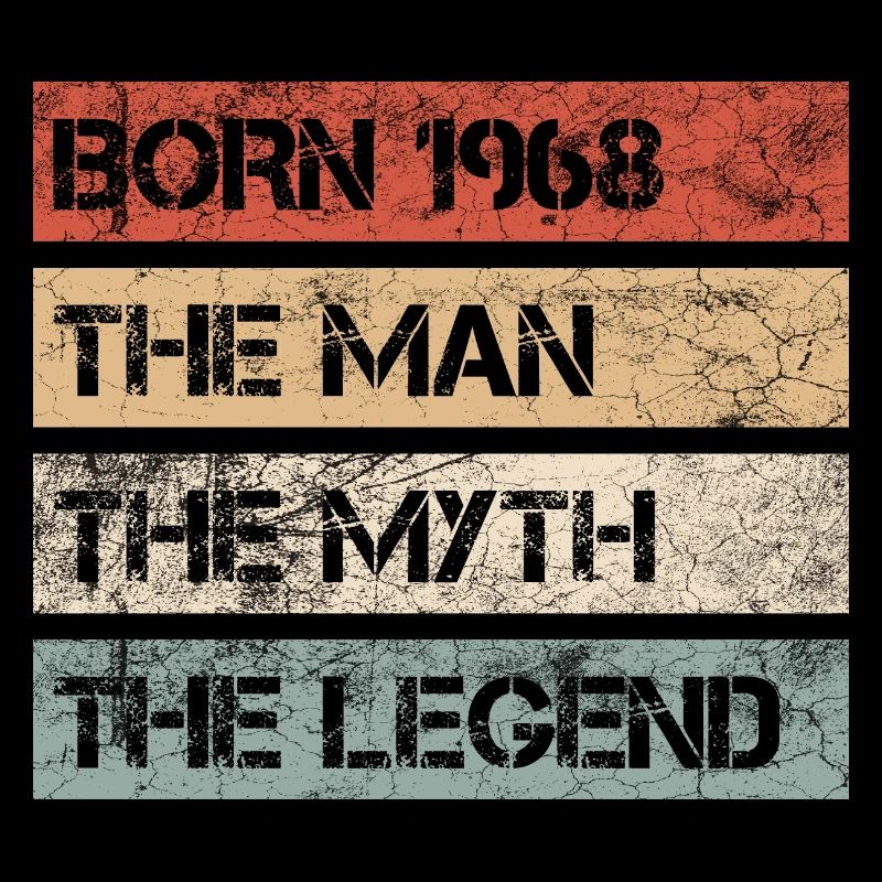 Mann Mythos Legende 1968 55. Geburtstag Geschenk