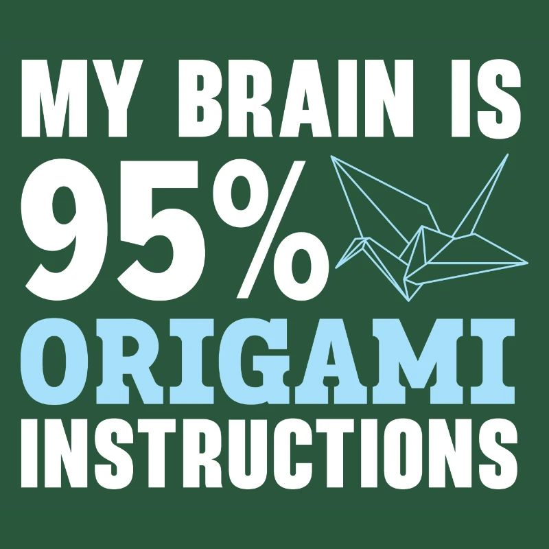 Mon cerveau est composé à 95% d’instructions d’origami