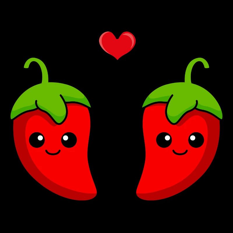 Chilli Paar Liebe Comic
