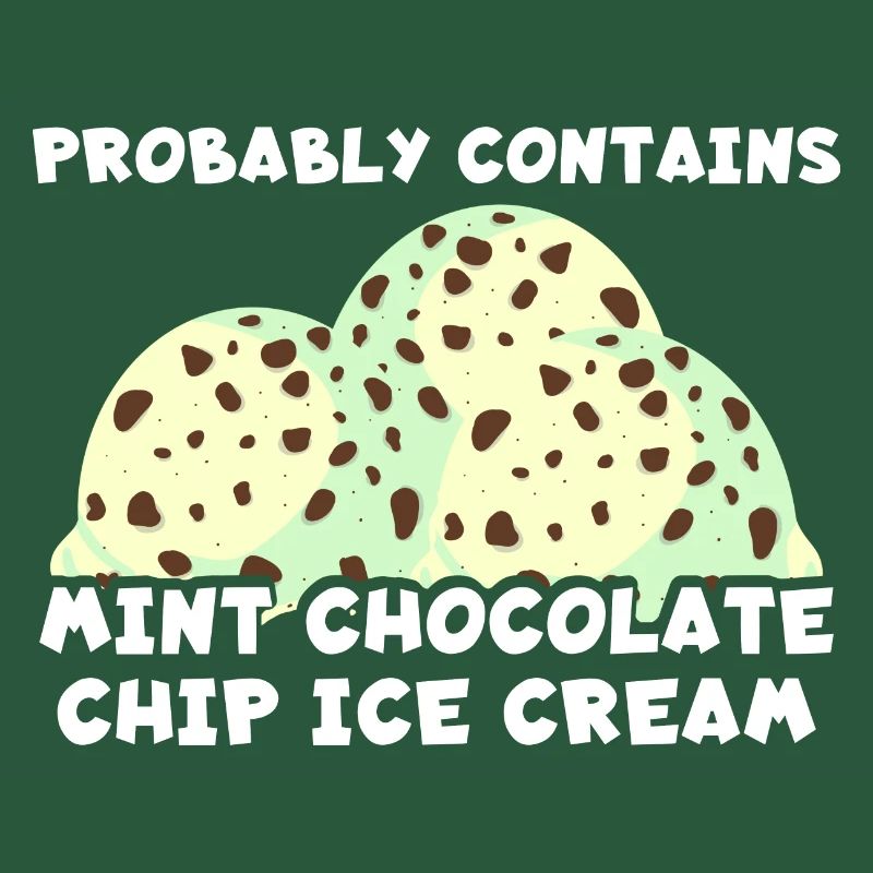 Enthält wahrscheinlich Mint Chocolate Chip Eiscrem