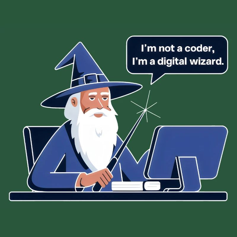 I'm Not a Coder I'm a Digital Wizard Programmierer