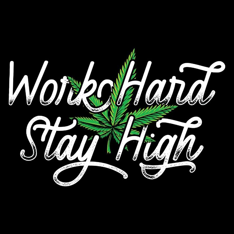 Work Hard Hemp Leaf