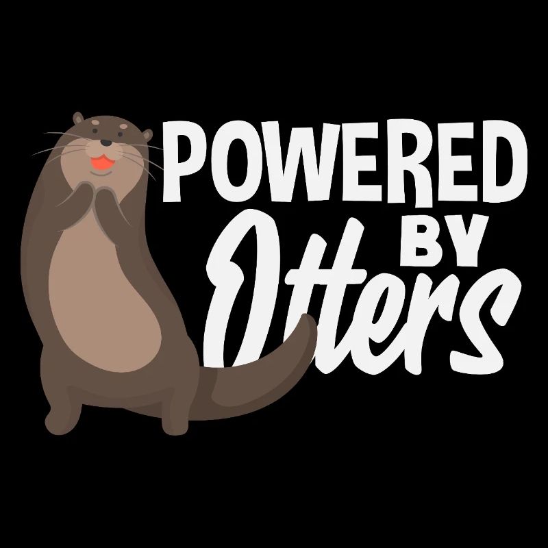 Powered by Sea Otter Cartoon