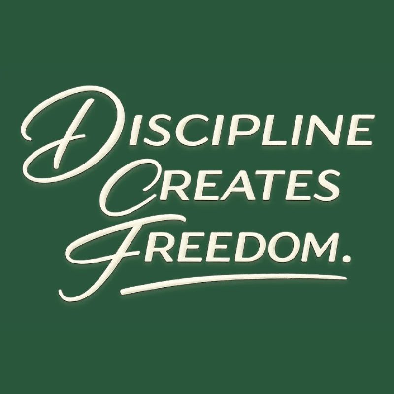 Discipline Creates Freedom Script
