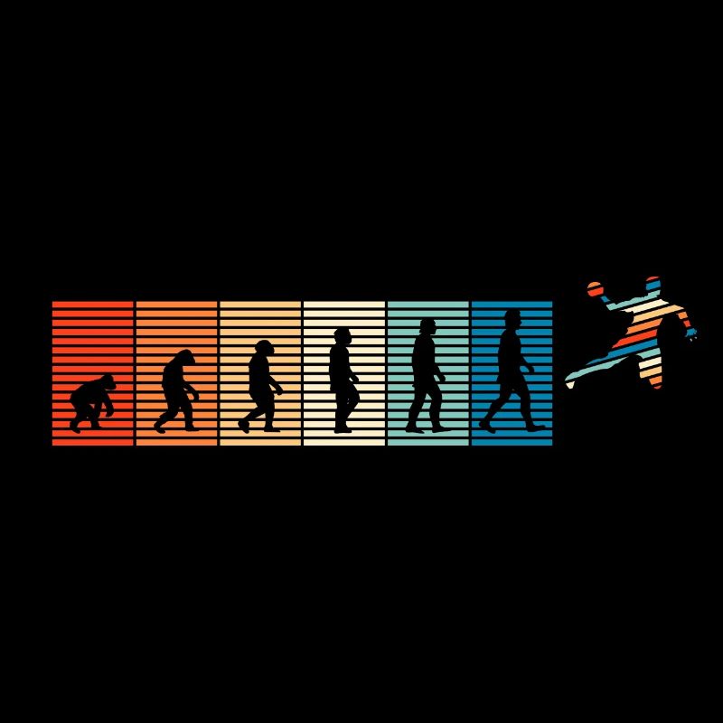 Evolution Handball Vintage Retro Design