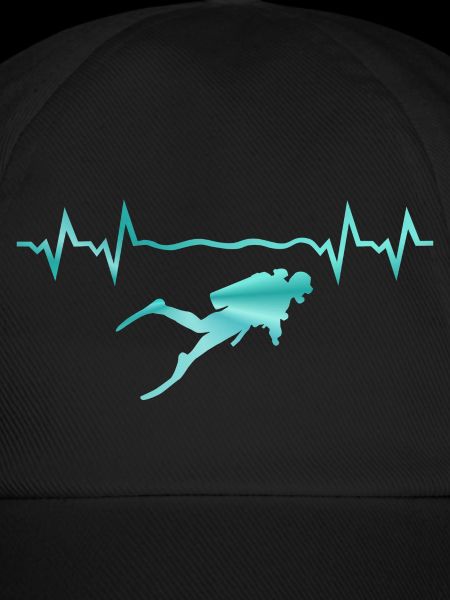 Divers with heartbeat, diving
