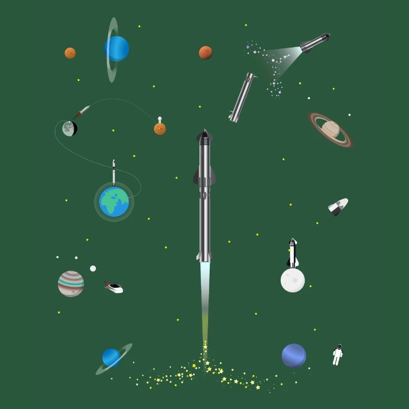 Un modèle Space-x explosion dans l'espace