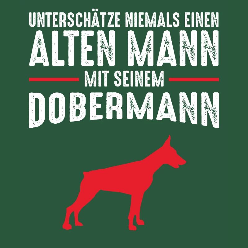 Dobermann Männer Rentner Geschenkidee