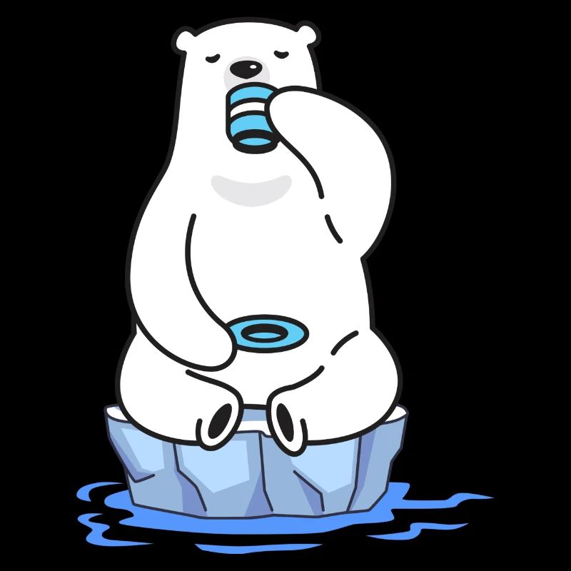 eisbader winterbader winterschwimmer eisbär tee