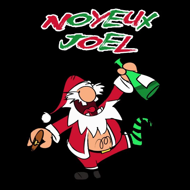 Pere Noel drunk funny Noyeux Joel
