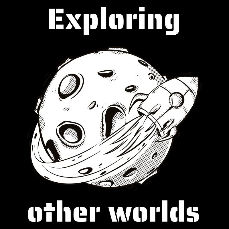 Exploring Other Worlds Retro Outer Space Designs