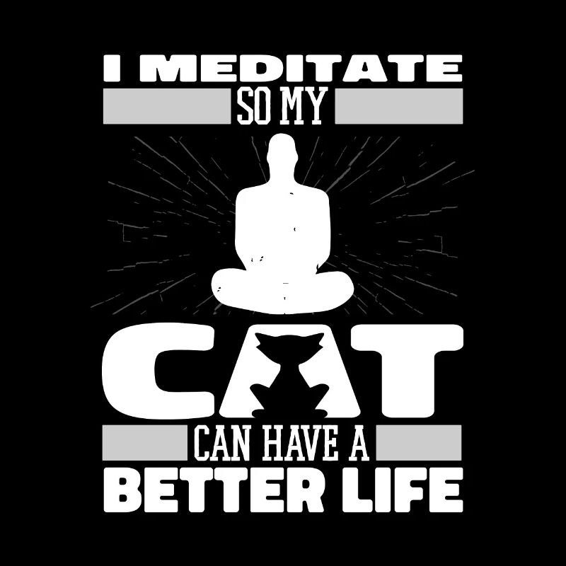 Méditation Méditez le chat