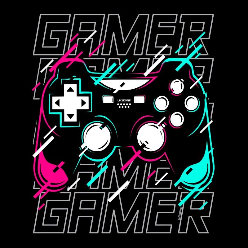 Gamer - Gaming Controller video game console neon