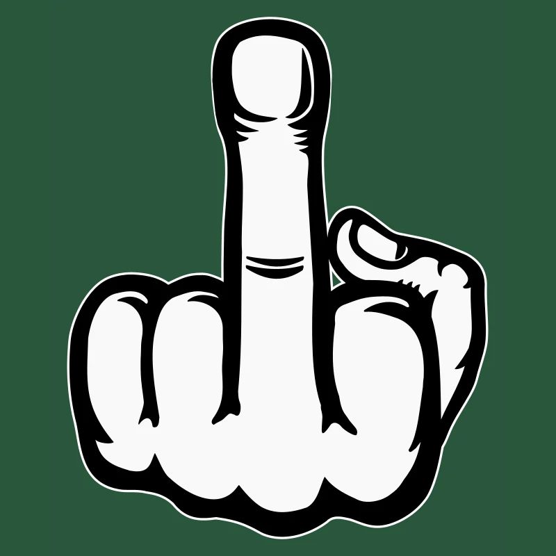 Mittelfinger Hand Symbol