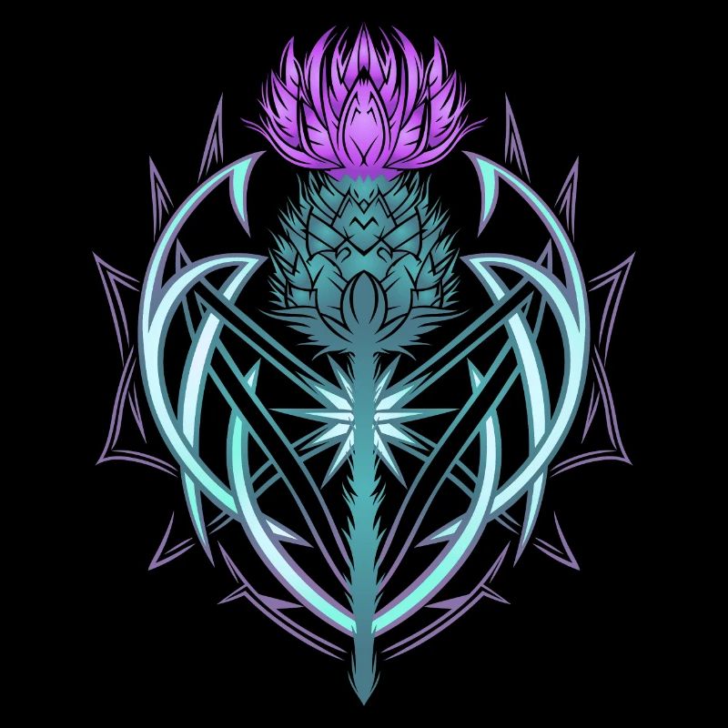 Thistle Shield Celtic Knots Thistle Lover