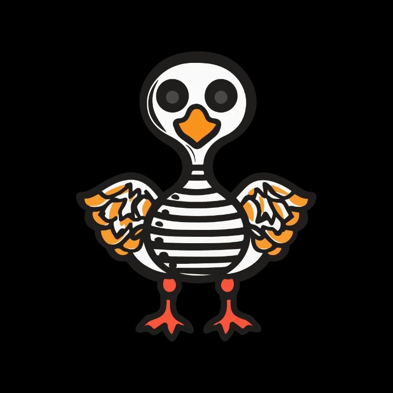 Goose Halloween Comic Funny