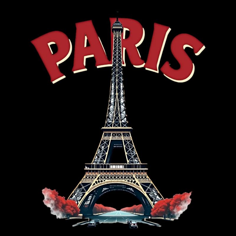Tour Eiffel, Paris, retro