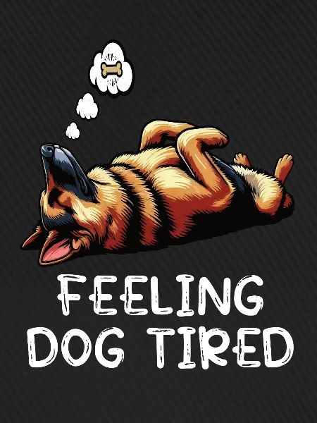 Feeling Dog Tired German Shepherd
