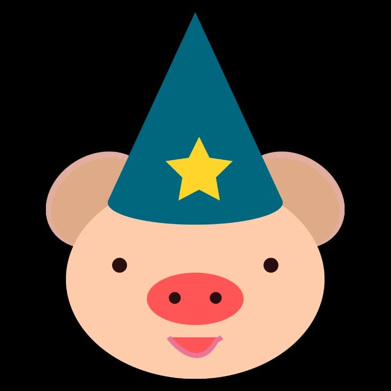 Piggy Magic Hat Cartoon