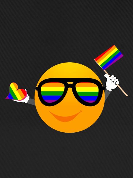 SMILE EMOTICONE LGBTQ