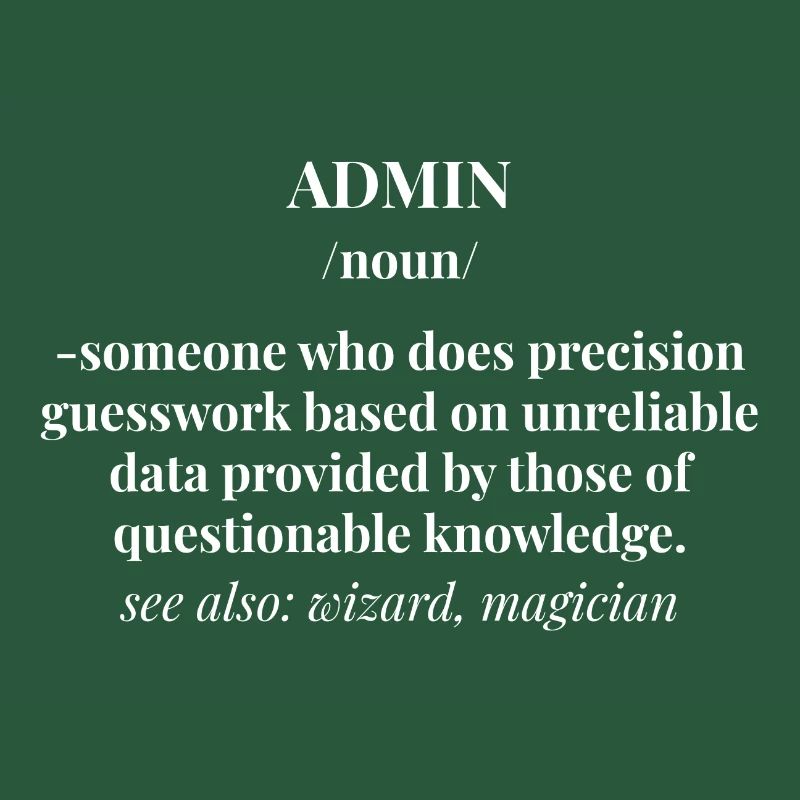 Admin Administrator Informatik Computer