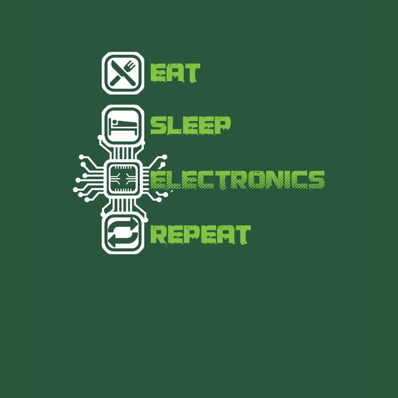 Essen Sie Schlaf Electronics Repeat Devices Transistor