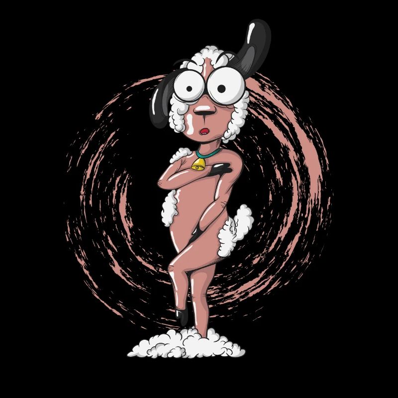 naked sheared sheep