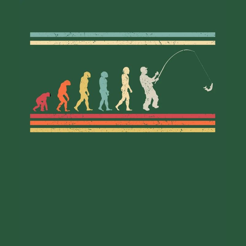 Pêcheur de pêche Evolution - rétro