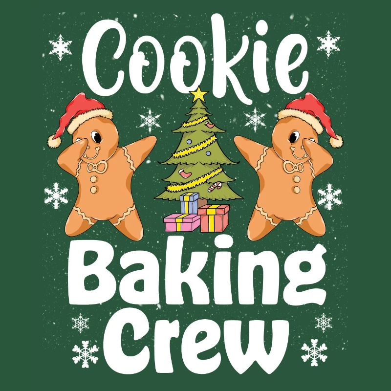 Équipe de cuisson de biscuits de Noël