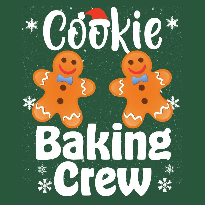 Équipe de cuisson de biscuits de Noël