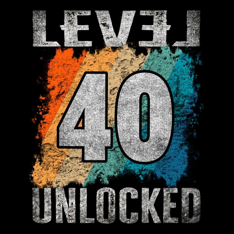 Geburtstag Geschenk Level Unlocked 40 Jahre
