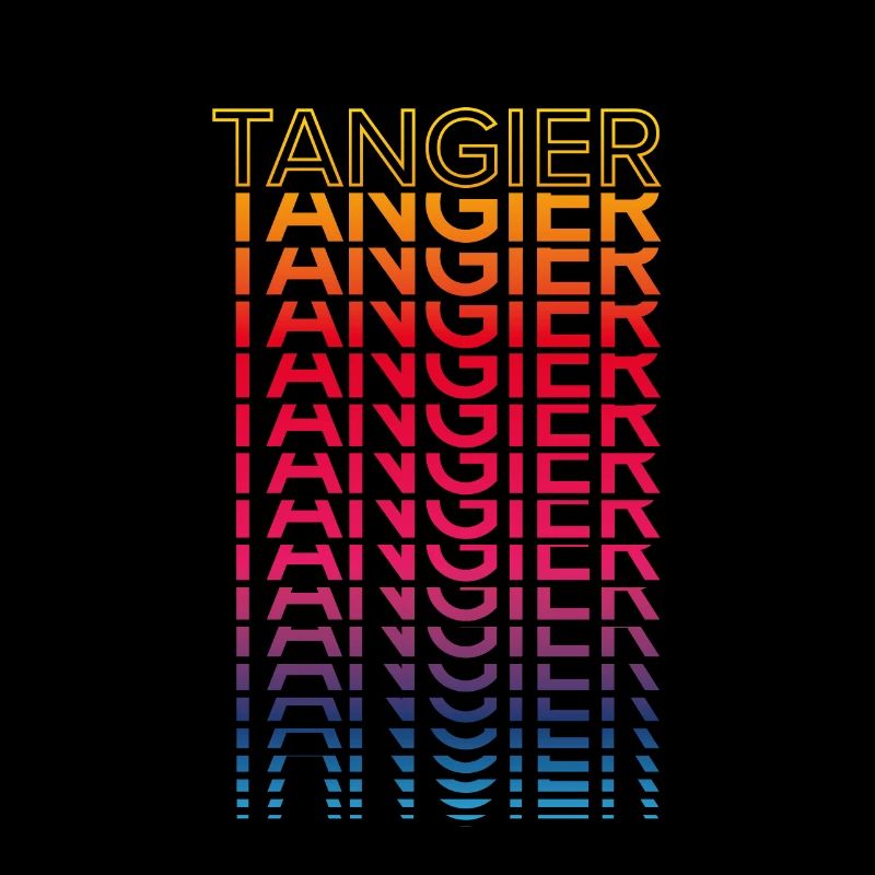 Retro Nostalgic City - Rainbow Tangier