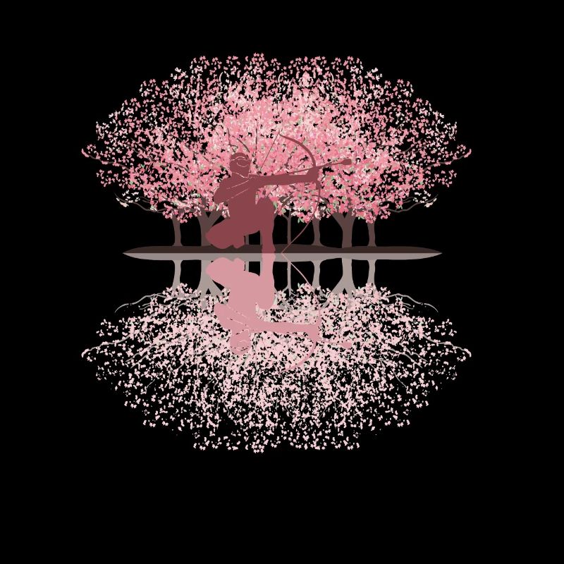 Flèche de fleur de cerisier japonais