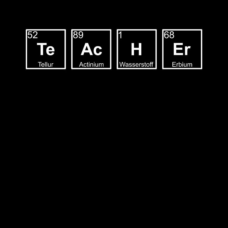 Teacher Lehrer Physik Chemische Elemente