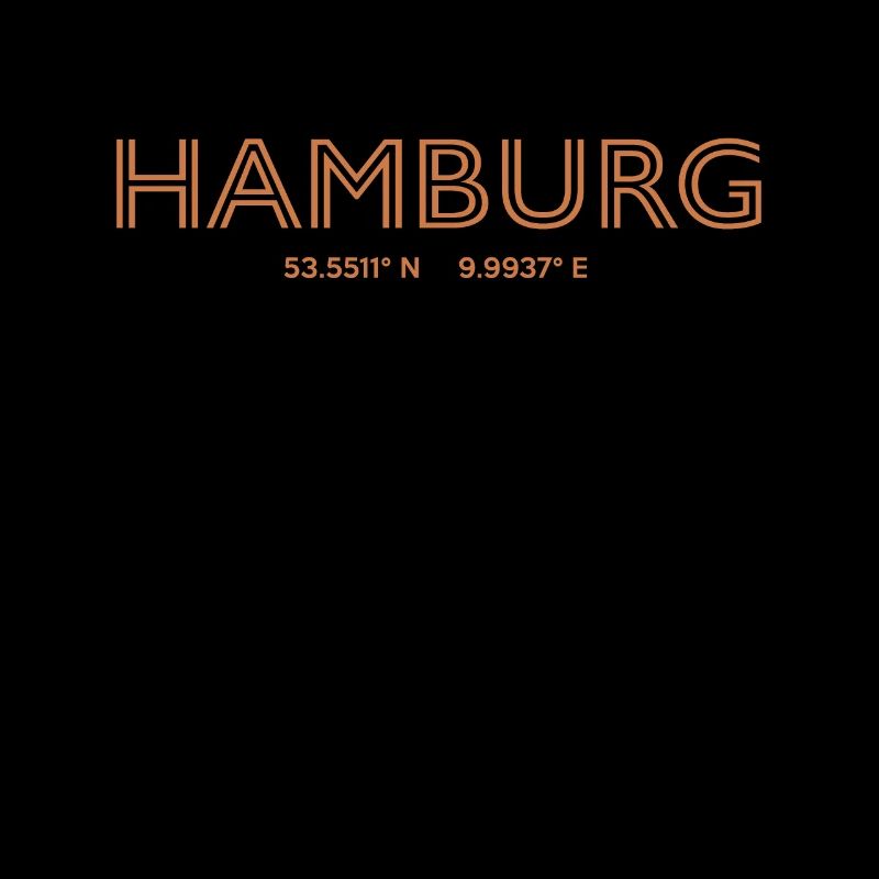 Germany city coordinates - Hamburg