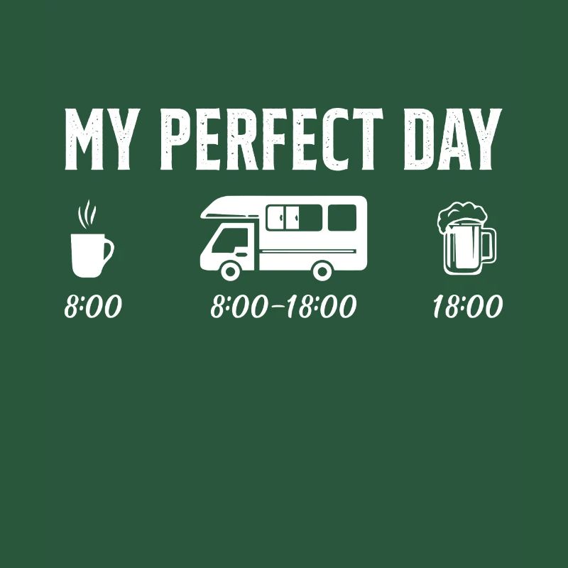 Perfekter Tag Kaffee Camping Auto Humor Geschenk