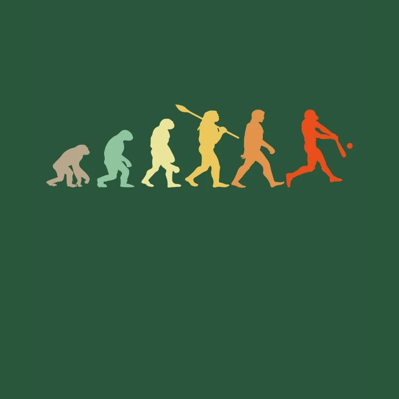 Baseball Évolution Joueur De Baseball Cadeau