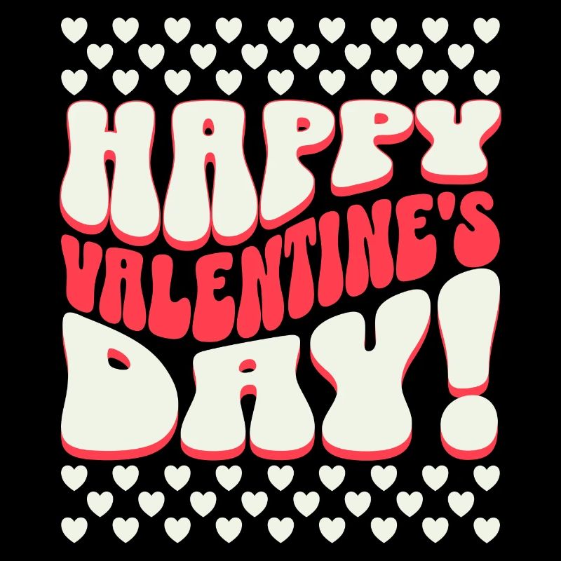 Retro St Valentin Couple Joyeuse Saint Valentin