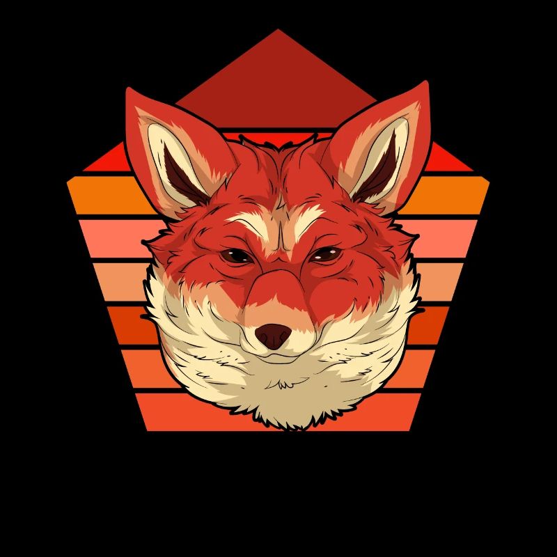 Fox Lover Forest Animal Gift Retro Fox