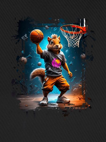 Squirrel Basketball Basketball Player