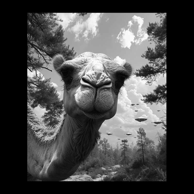 Selfie - Alien Selfie Camel UFO