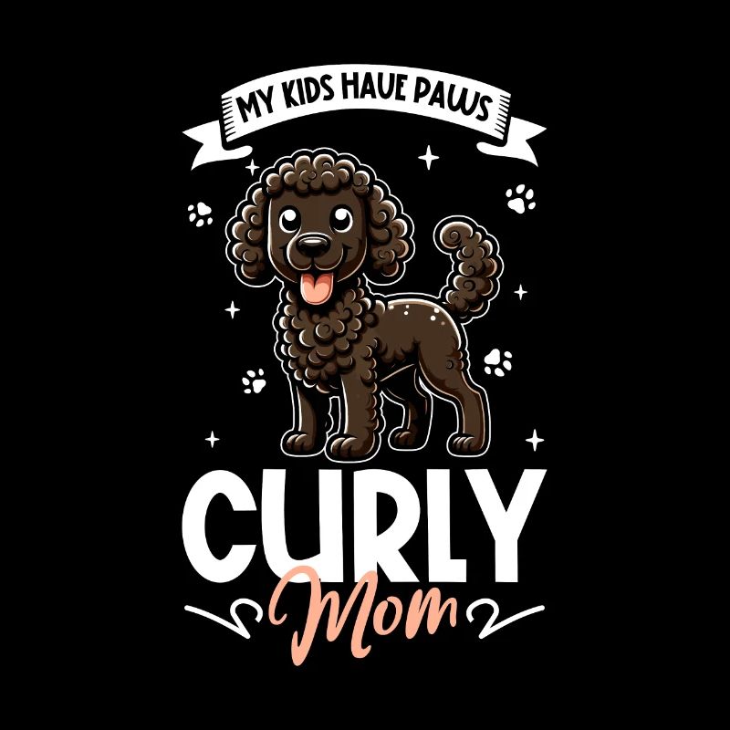 Curly-coated Retriever Mom